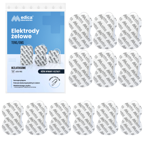 Elektroda TENS EMS PIN 60 mm x 90mm 12 szt.