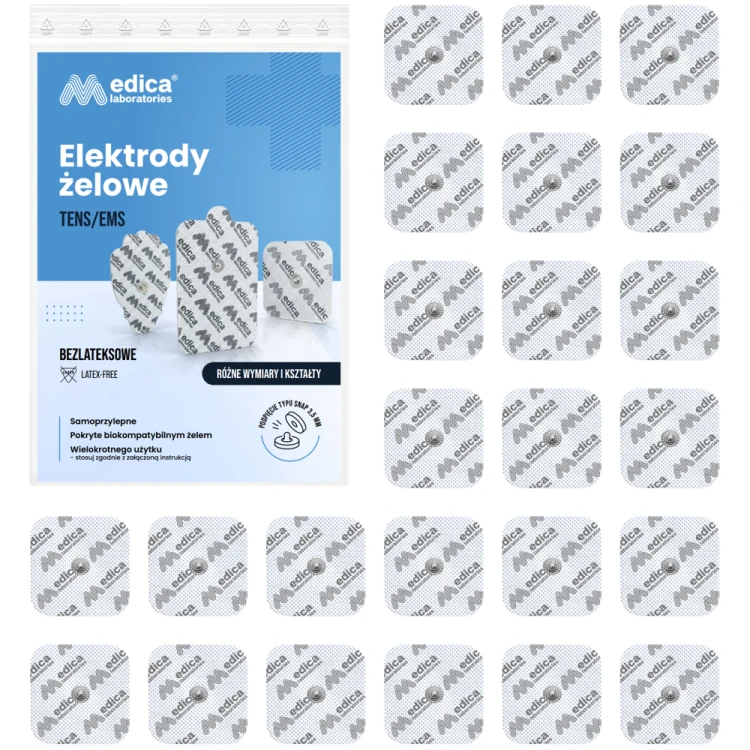 Elektroda żelowa SNAP 50mm x 50mm 24szt.