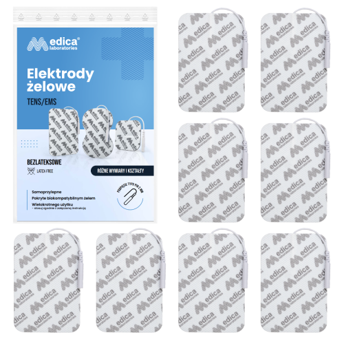 Elektroda żelowa PIN 90mm x 60mm 20 szt.