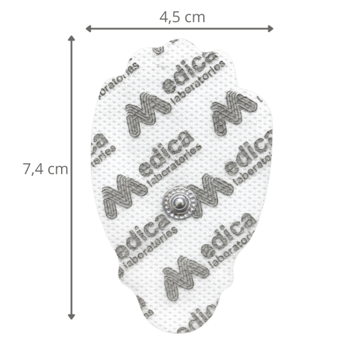 Elektroda żelowa SNAP 74mm x 45mm łapka