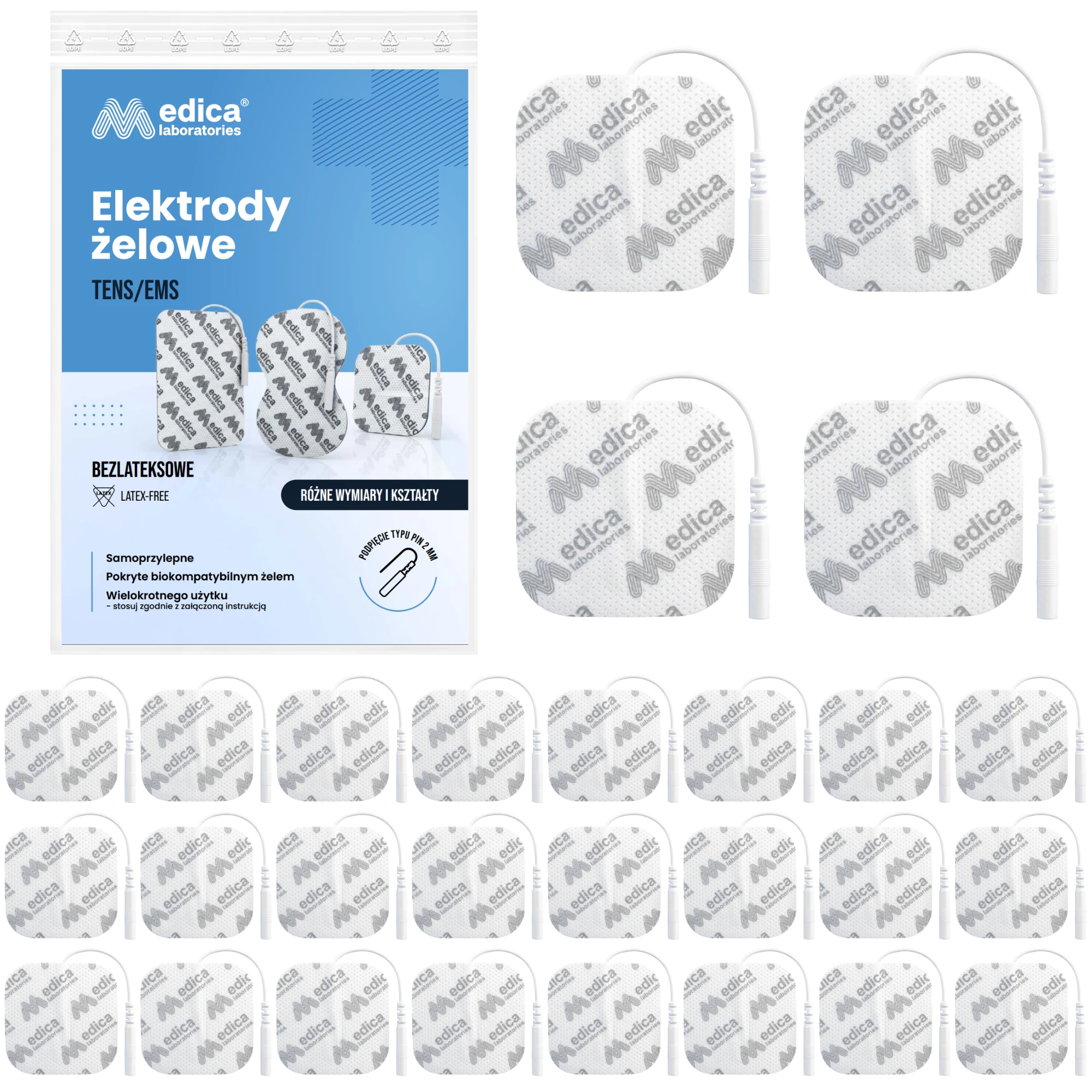 Zawartość zestawu 28 elektrod PIN